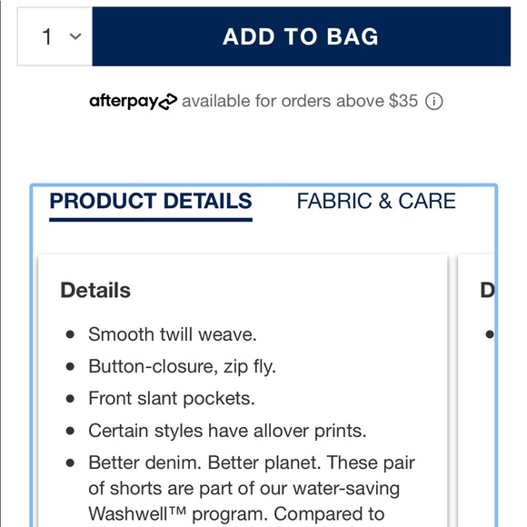 GAP 3'' Mid Rise Khaki Shorts with Washwell™ Striped Mid Rise Cotton - Picture 7 of 10